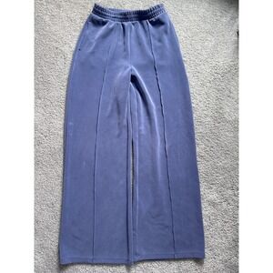 VICTORIAS SECRET Wide Leg Lounge Pants Periwinkle Blue X-Small Regular Athletic